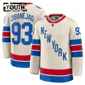 Lasten NHL New York Rangers Pelipaita 2025-26 Fanatics Premium Mika Zibanejad Winter Classic Valkoinen